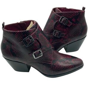 Michael Michael Kors Boots Loni Berry Snake Bootie